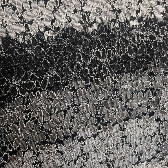 Star CC Vintage Y2K Black Grey Floral Sheer Textured 3/4 Sleeve Shirt size large - Picture 2 of 5